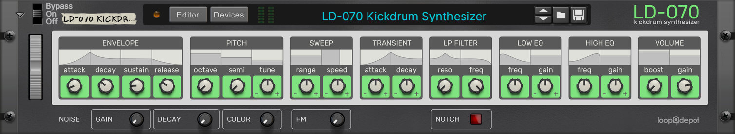 LD-070 Kickdrum Synthesizer
